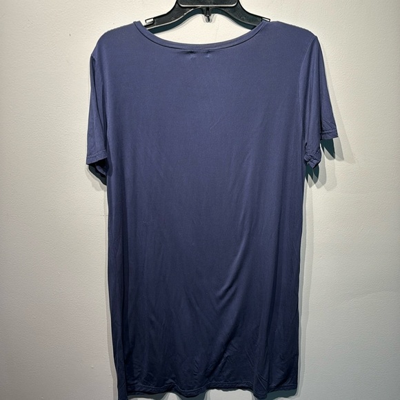 PIKO‎ Famous 1988 Short Sleeve Dress/Tunic Bamboo Size Small  Navy - Picture 2 of 6